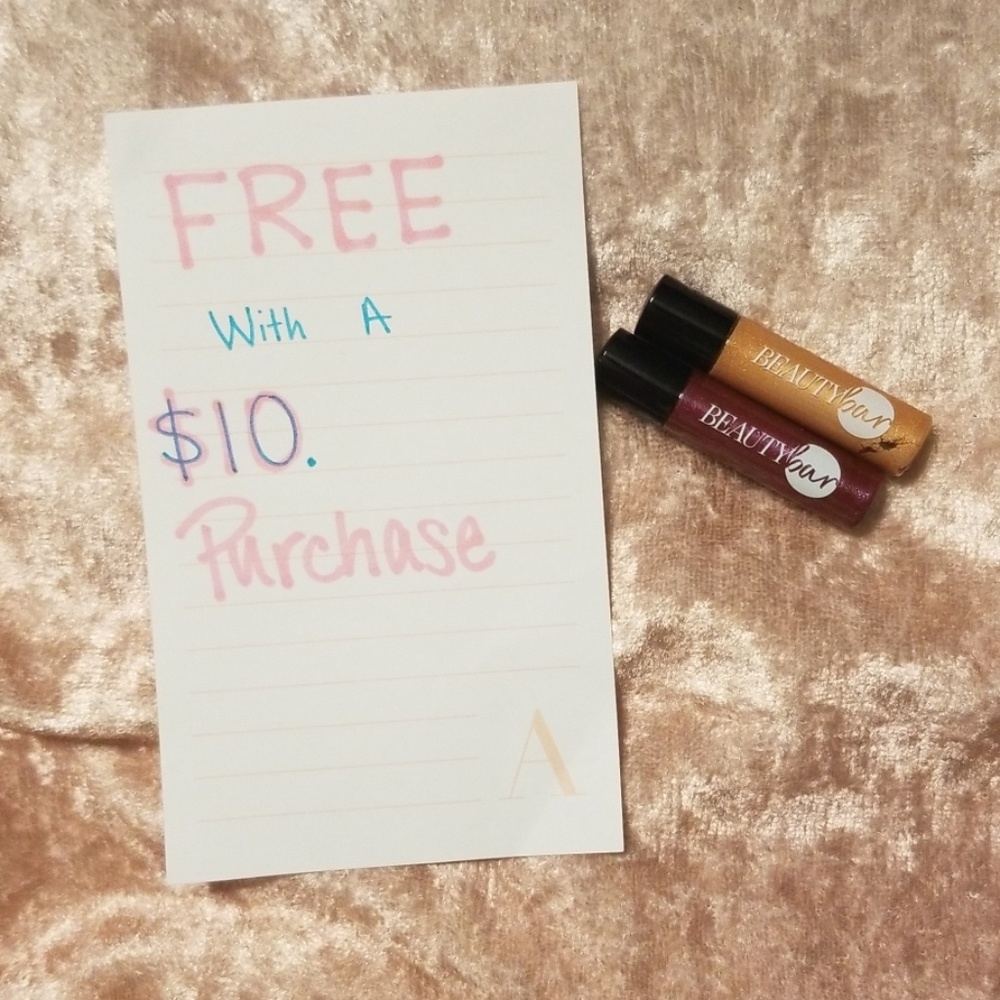 2 Mini Lip Colors Free with a $10. Purchase. READ!